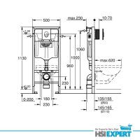 Rapid 3in1 Grohe + Bartolo WC + Drückerplatte + WC-Sitz