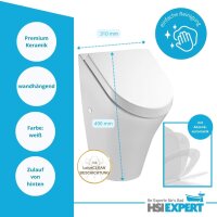 Grohe Urinal Element Urinal mit Deckel Drückerplatte weiß Komplett-Set