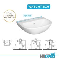 Geberit Spülkasten WC Waschbecken 45cm Armatur Bad Set