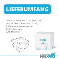 Geberit Renova Compact Wand-Tiefspül-WC inkl. WC...