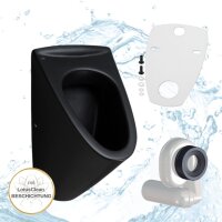 HGMBAD Urinal Onyx Zulauf von hinten mit LotusClean...