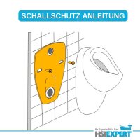 HGMBAD Urinal Onyx Zulauf von hinten mit LotusClean Beschichtung